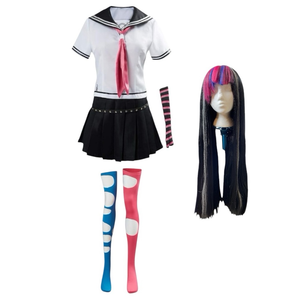 Ibuki Mioda Danganronpa Wig Included!  Cosplay Costume Anime Small
